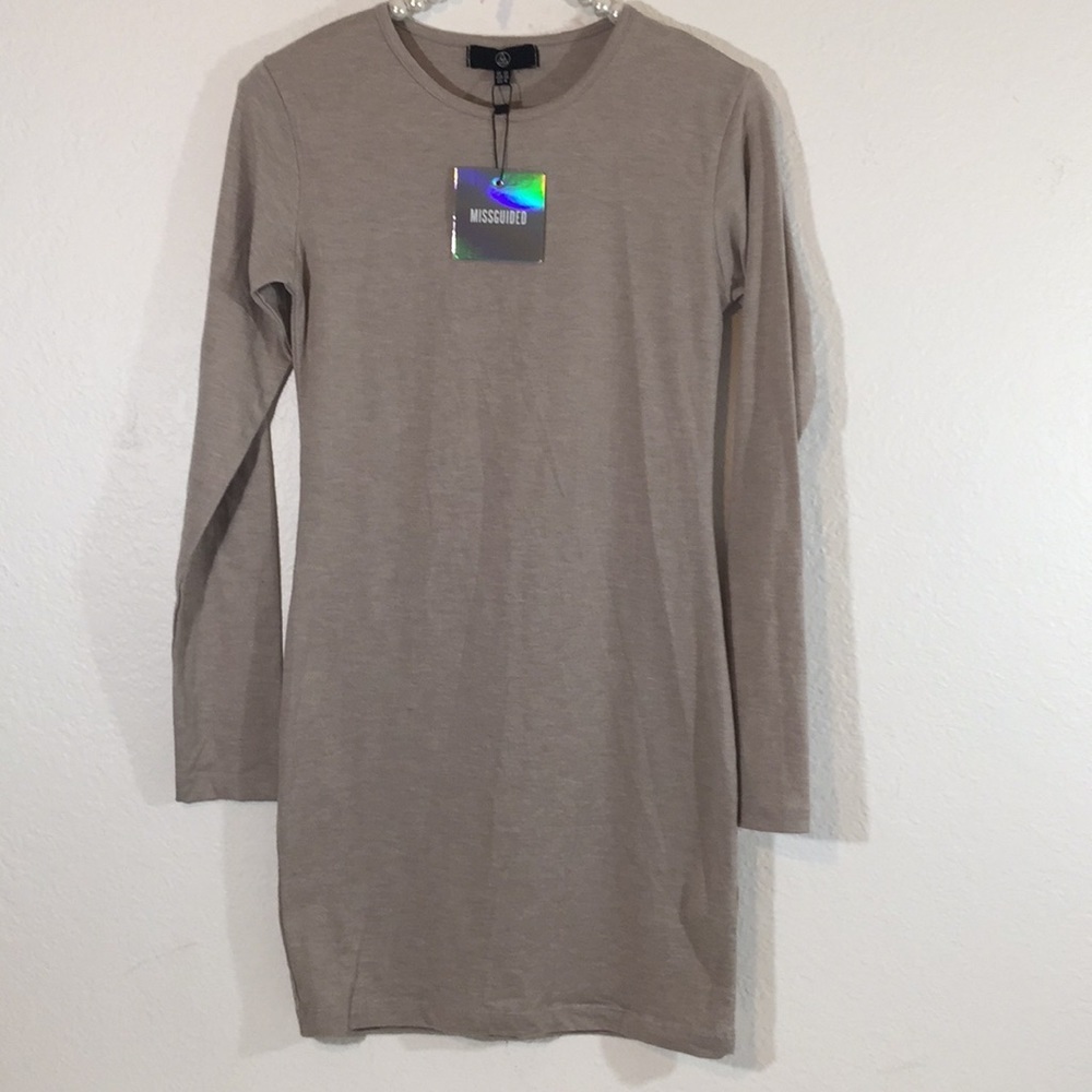 Missguided Bodycon Mini Dress Long Sleeve NWT